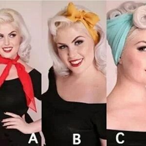 Vintage style  sheer head/neck ties